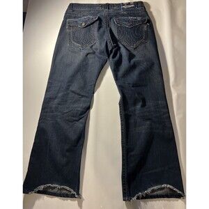 MEK USA Denim Jeans Mens 36/34 Munich Boot Cut Big Stitches Button Fly Y2K